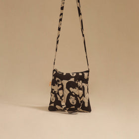 Handcrafted quilted sling bag 49