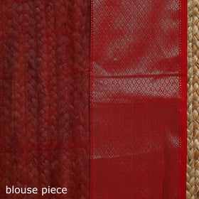 Black - handloom buti maheshwari saree with zari border 39