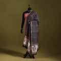 Black - handloom chanderi silk hand sanganeri dupatta 26