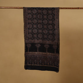 Handloom chanderi silk natural dyed stole 08 - handcrafted