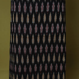 Black - handloom cotton 3pc pochampally ikat dress material
