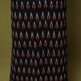 Black - handloom cotton 3pc pochampally ikat dress material