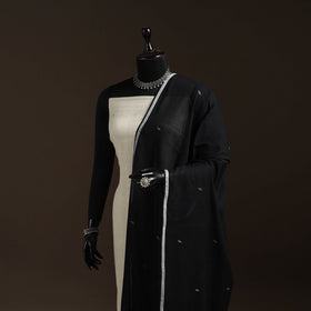 Handloom cotton bengal jamdani dupatta 25 - handcrafted