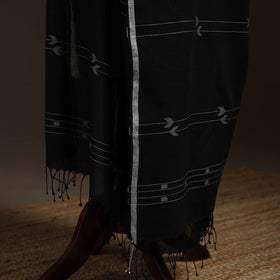 Handloom cotton bengal jamdani dupatta 33 - handcrafted