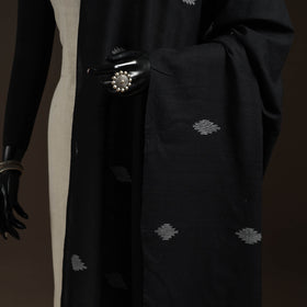 Handloom cotton bengal jamdani dupatta 40 - handcrafted