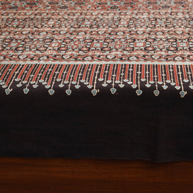 Black - handloom cotton double bed sheet (108 x 90 in) 15