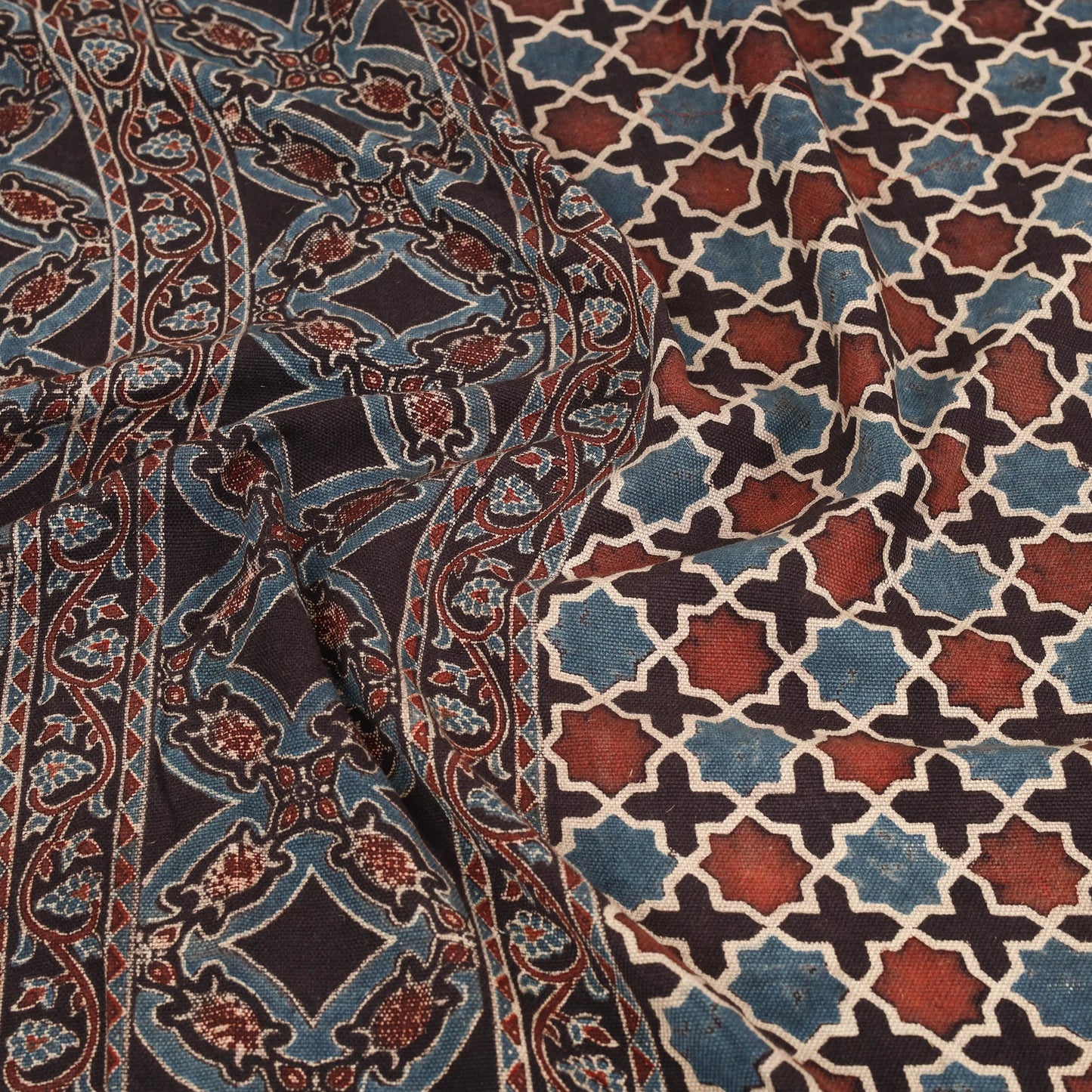 Black - handloom cotton double bed sheet (108 x 90 in) 19