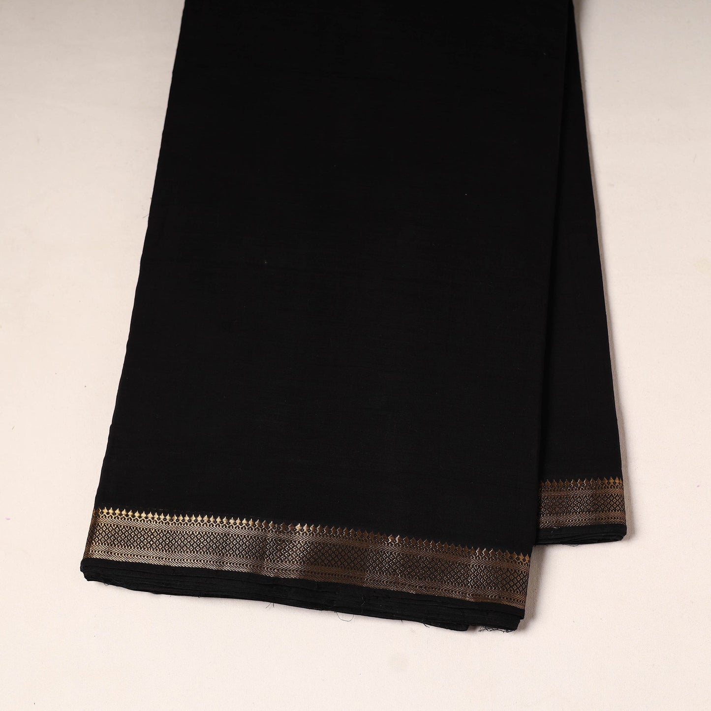 Handloom Cotton Mangalagiri Fabric with Zari Border