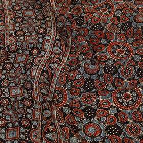 Black - handloom cotton double bed sheet (108 x 90 in) 15