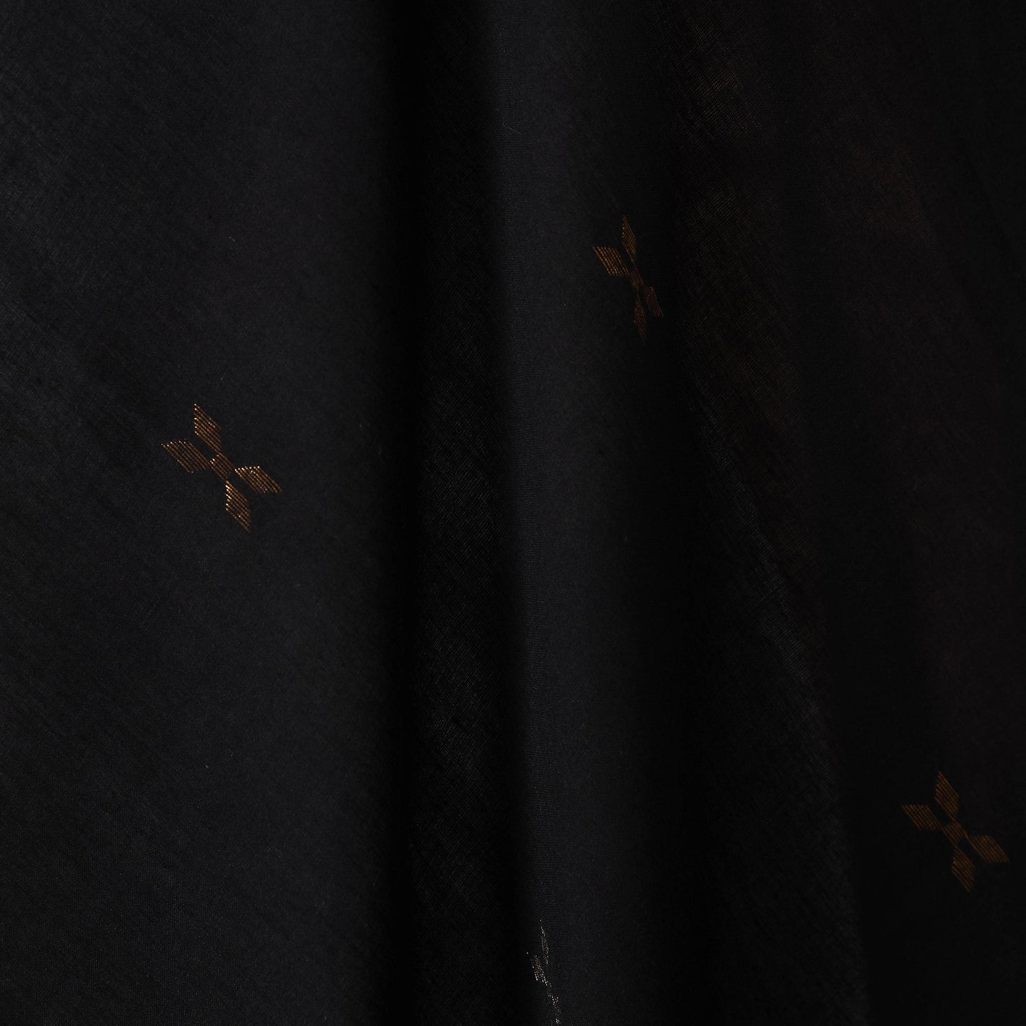 Black - handloom cotton phulia jamdani fabric 21