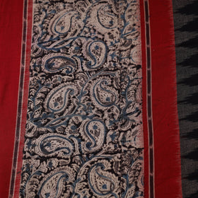 Black - handloom cotton pochampally ikat fabric