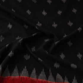 Handloom cotton pochampally ikat fabric with kalamkari