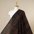 Black - handloom cotton sambalpuri ikat fabric 01