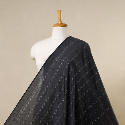 Black - handloom cotton sambalpuri ikat fabric 09