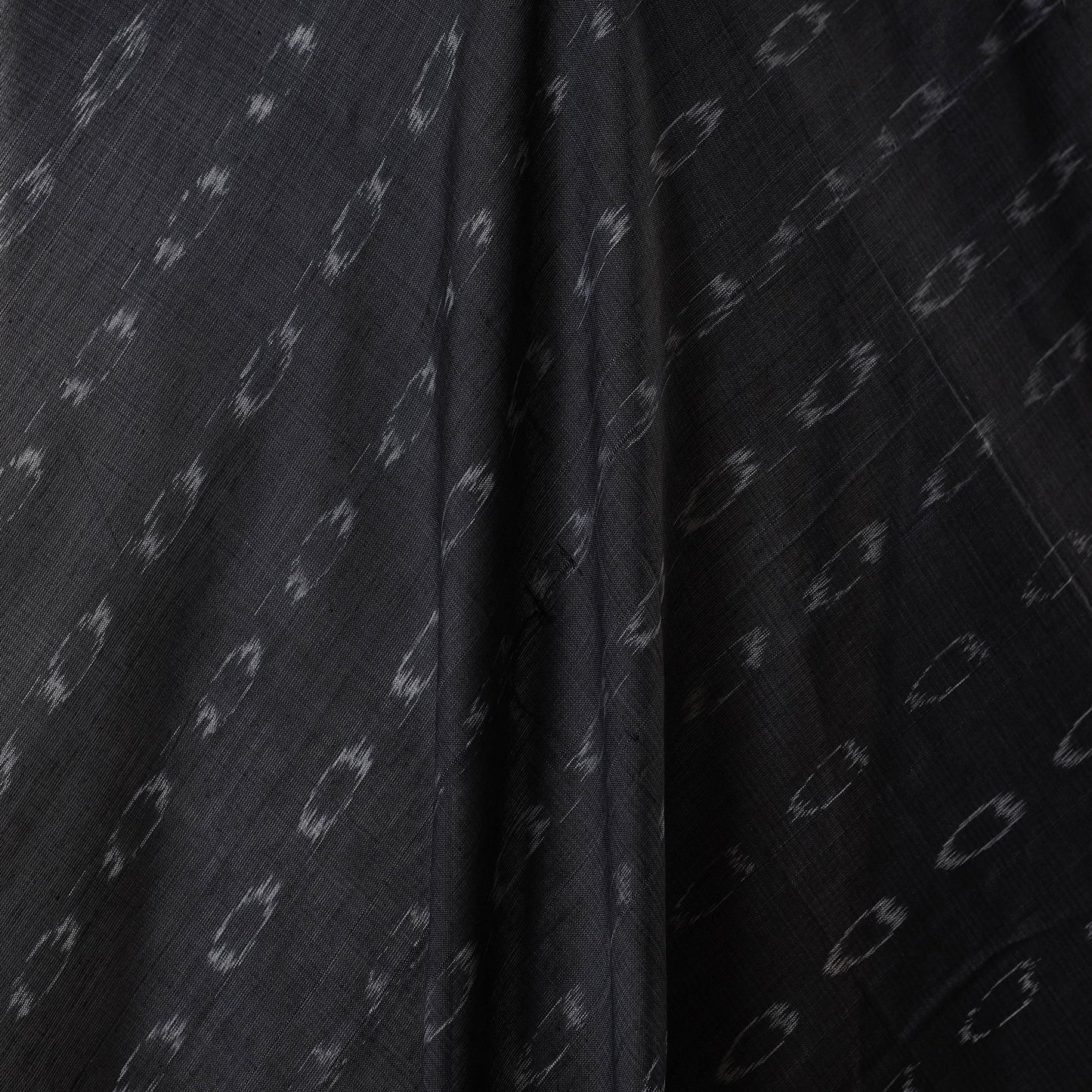 Black - handloom cotton sambalpuri ikat fabric 09