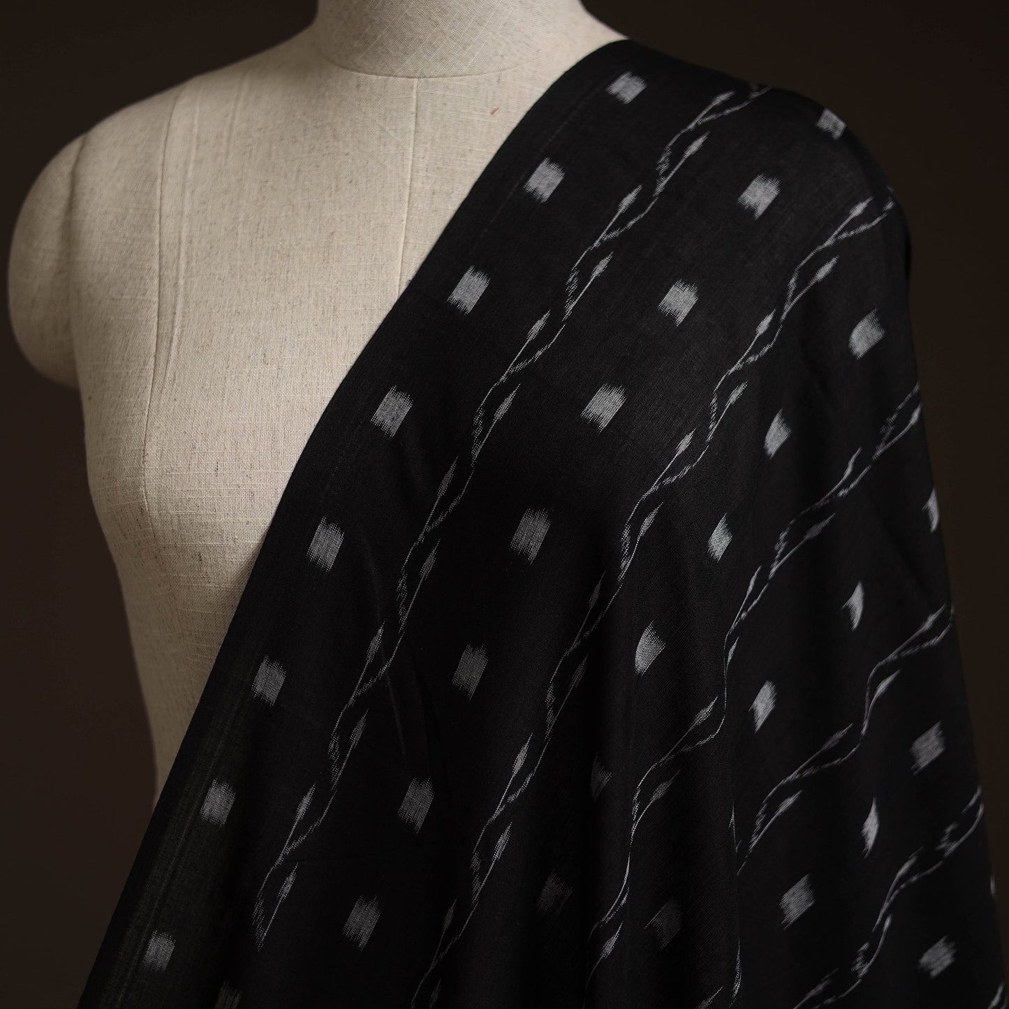 Handloom cotton sambalpuri ikat fabric 13 - handcrafted