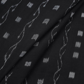  Black Handloom Cotton Sambalpuri Ikat Fabric