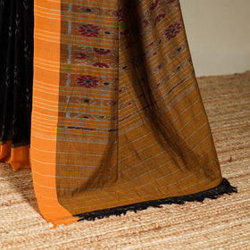 Black - handloom cotton sambalpuri ikat saree 01