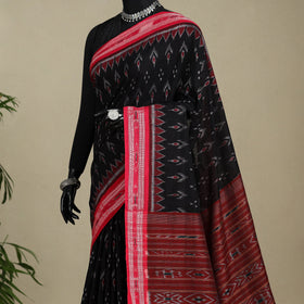 Black - handloom cotton sambalpuri ikat saree 11