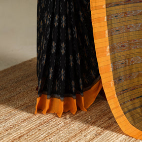Black - handloom cotton sambalpuri ikat saree 13
