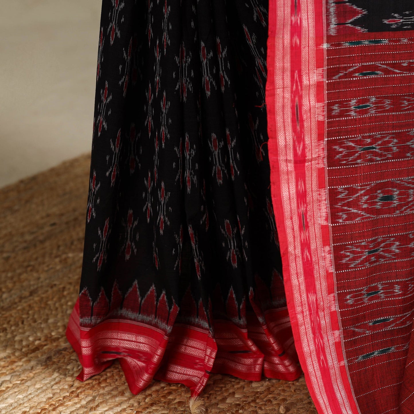 Black - handloom cotton sambalpuri ikat saree 20