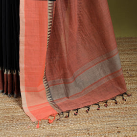 Black - handloom cotton thread border mangalagiri saree 35