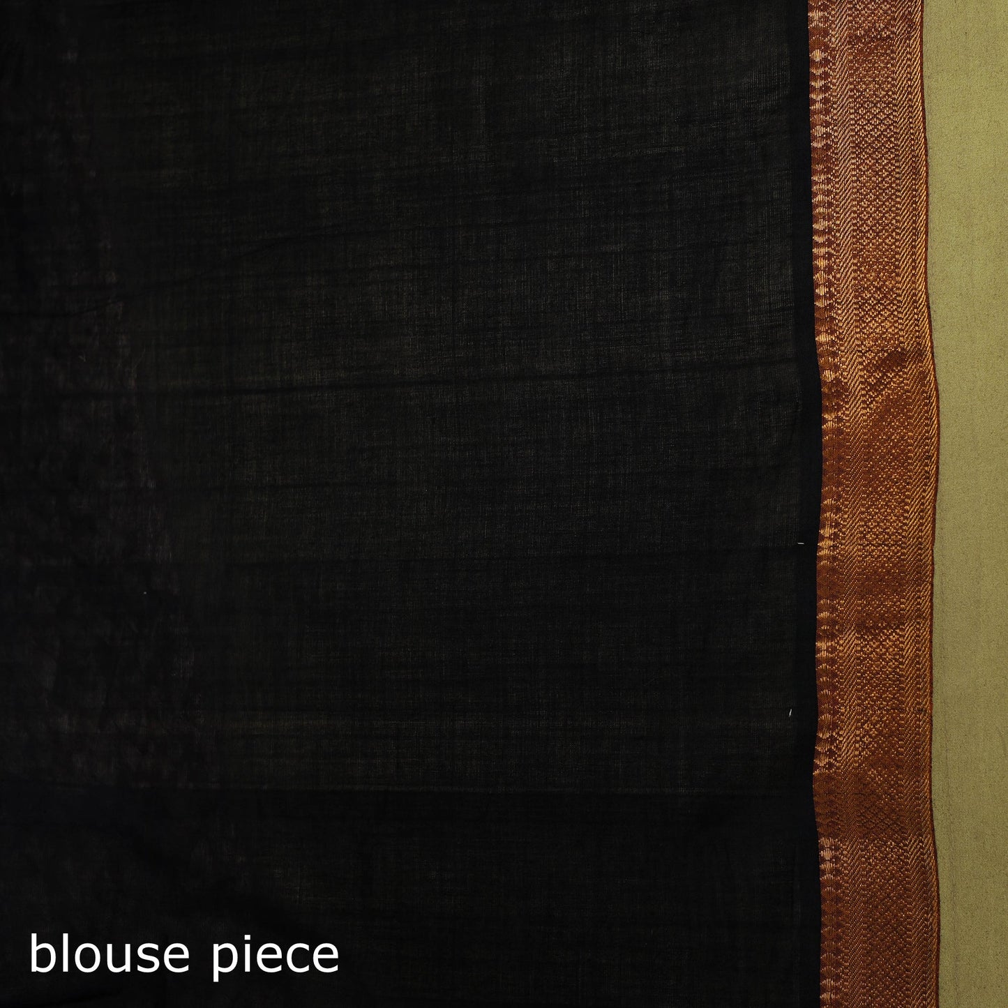 Black - handloom cotton zari border mangalagiri saree 04