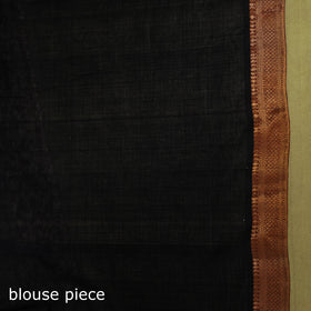 Black - handloom cotton zari border mangalagiri saree 04