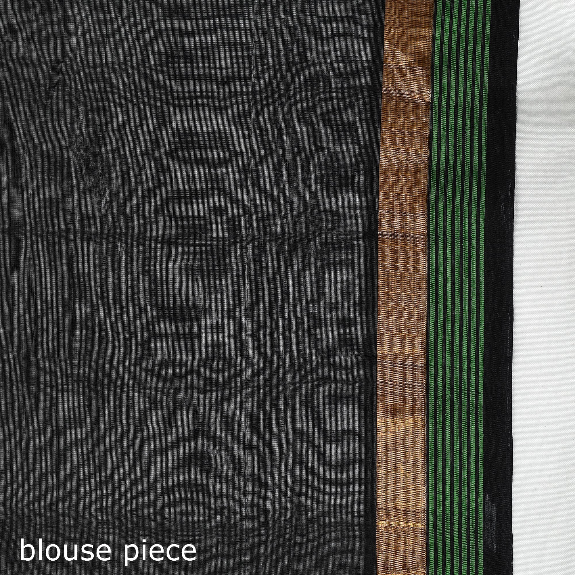  Black Handloom Cotton Zari & Thread Buti Venkatagiri Saree