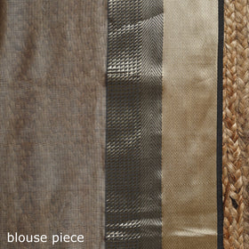 Black - handloom maheshwari saree with resham zari border