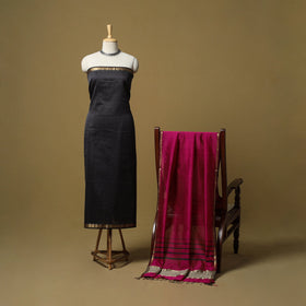 Handloom maheshwari silk 2pc unstitched dress material 37