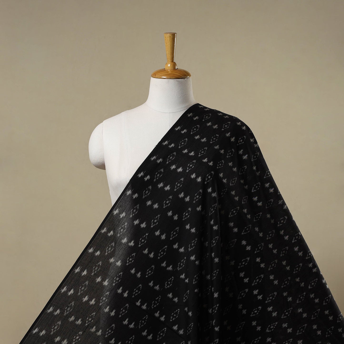 Handloom mercerised cotton pochampally ikat fabric 05