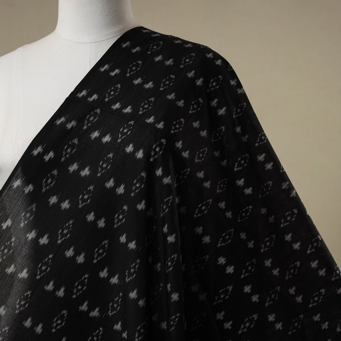 Handloom mercerised cotton pochampally ikat fabric 05