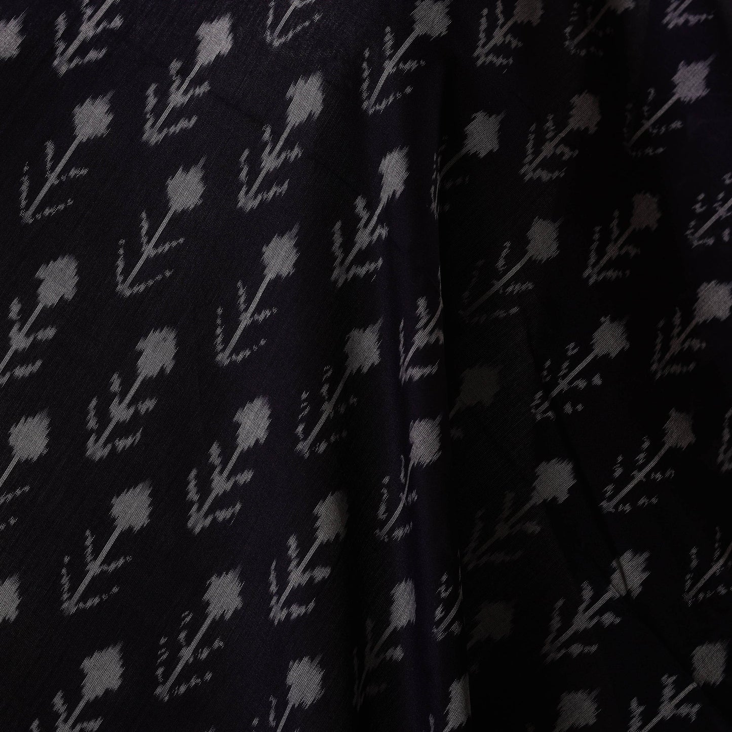 Handloom mercerised cotton pochampally ikat fabric 10