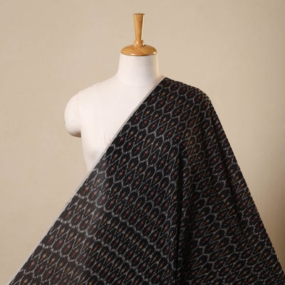 Handloom Mercerized Cotton Pochampally Ikat Fabric