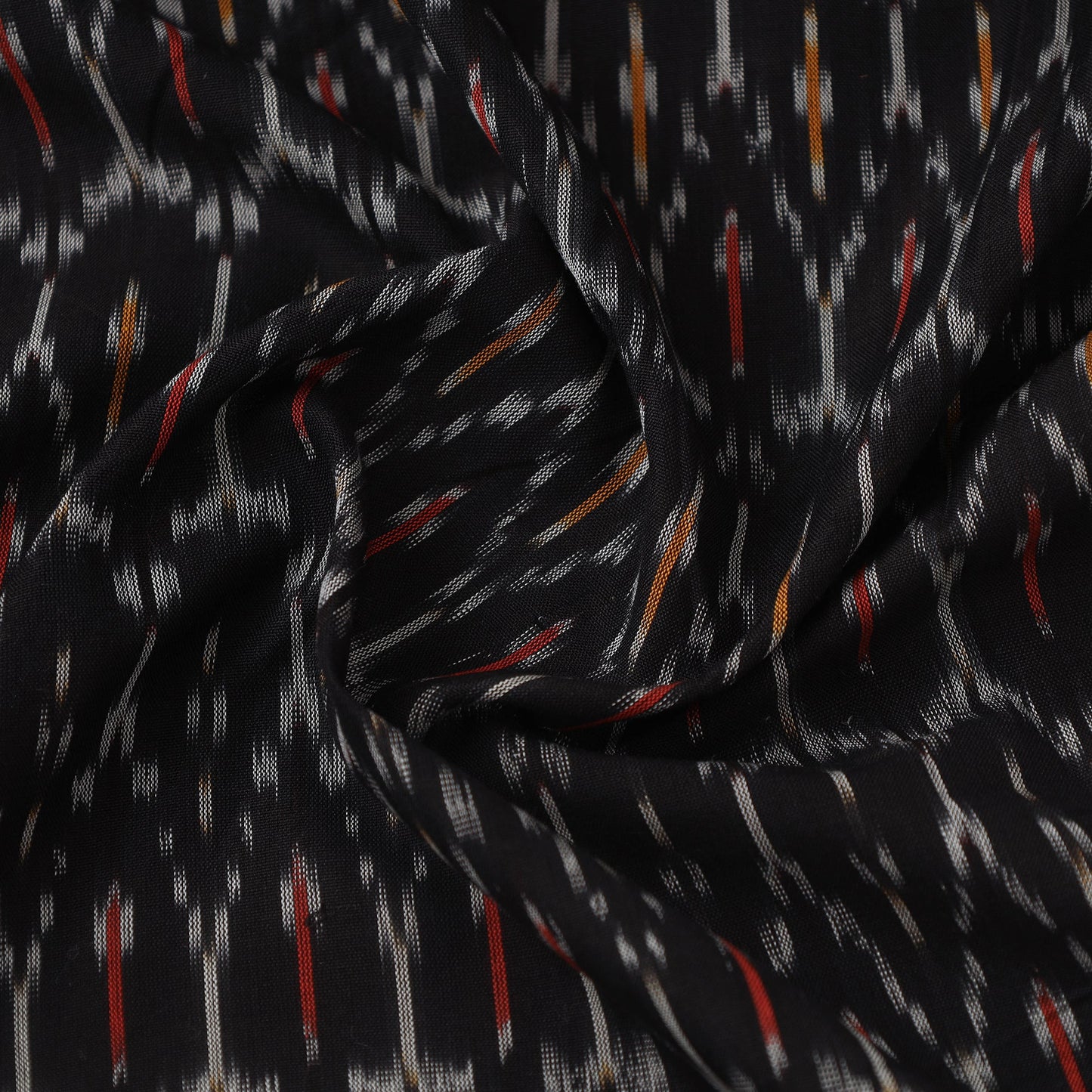 Handloom Mercerized Cotton Pochampally Ikat Fabric