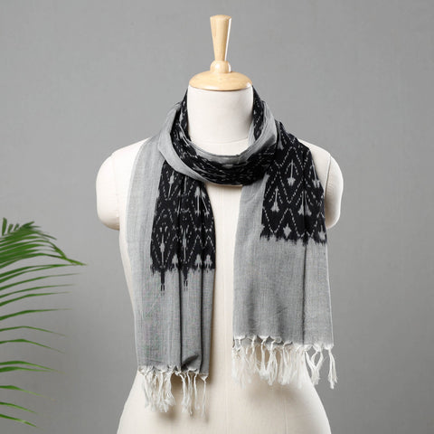  Handloom Mercerized Cotton Pochampally Ikat Stole