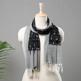  Handloom Mercerized Cotton Pochampally Ikat Stole