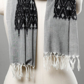  Handloom Mercerized Cotton Pochampally Ikat Stole