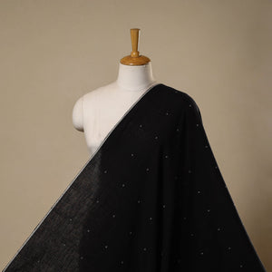 Handloom organic buti kala cotton fabric 04 - handcrafted