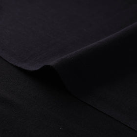 Black - handloom organic kala cotton fabric 06 - handcrafted