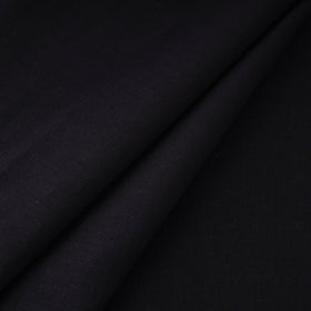 Black - handloom organic kala cotton fabric 06 - handcrafted