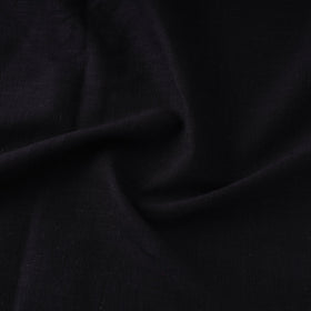 Black - handloom organic kala cotton fabric 06 - handcrafted