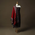Handloom pochampally ikat mercerised cotton 2pc unstitched