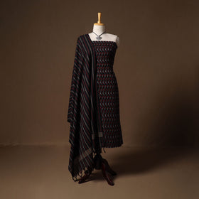 Handloom pochampally ikat mercerised cotton 2pc unstitched