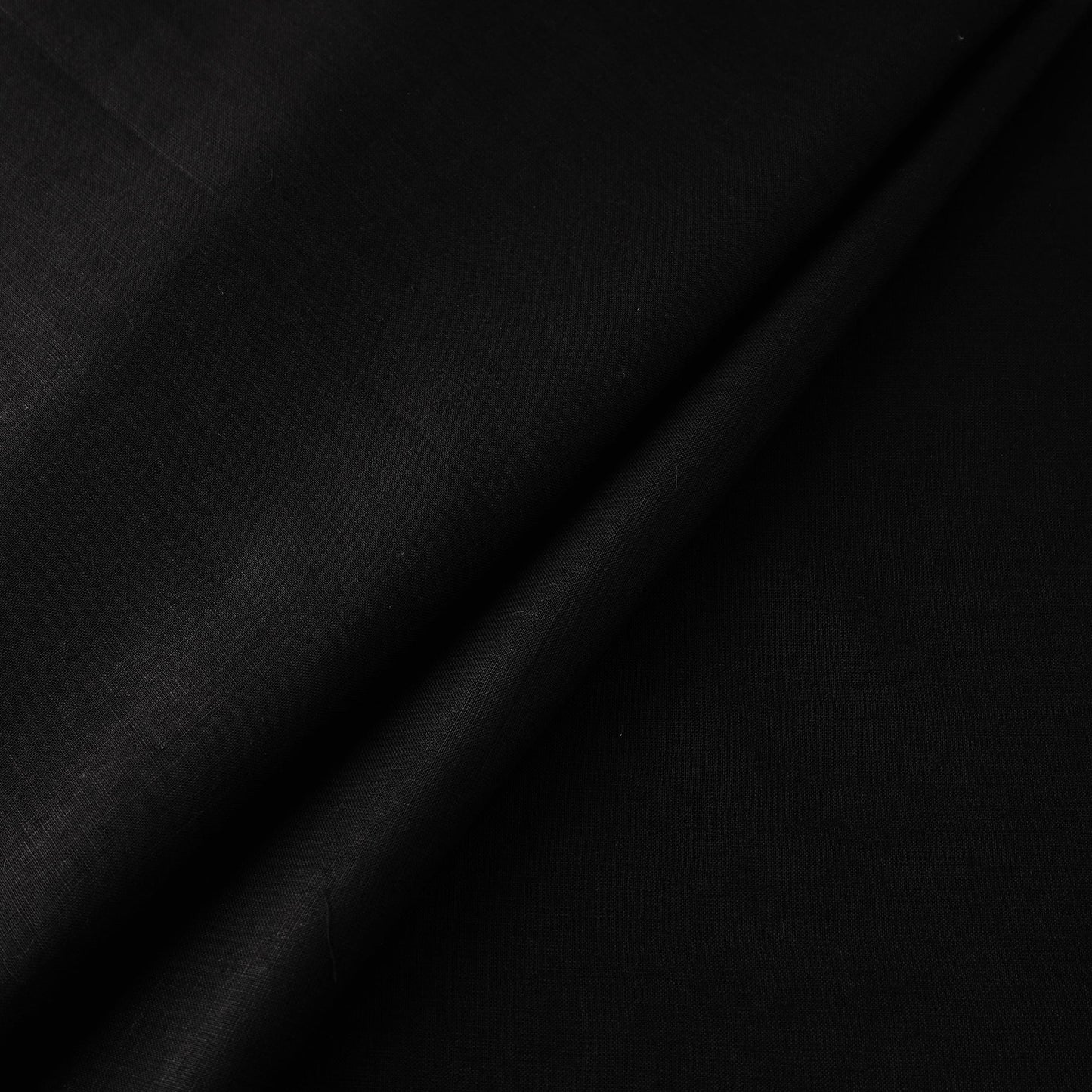  Black Handloom Pure Linen Bhagalpuri Fabric 