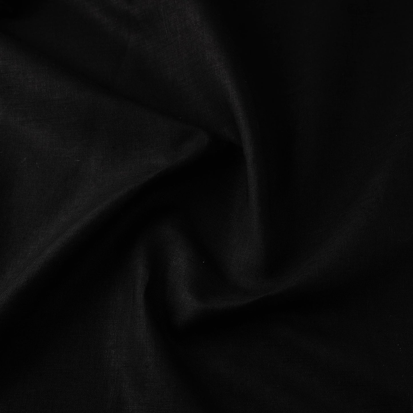  Black Handloom Pure Linen Bhagalpuri Fabric 