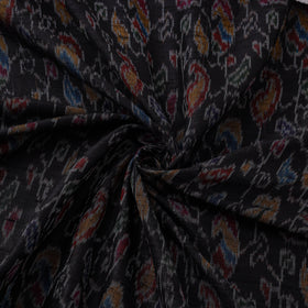 Handloom raw silk pochampally ikat fabric 01 - handcrafted