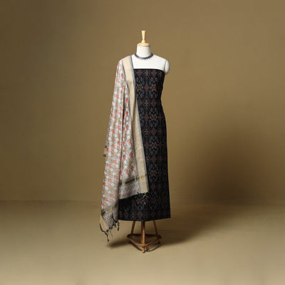 Handloom sico pochampally ikat 2pc unstitched dress