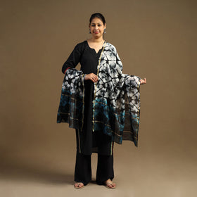 Buy Handloom Tie-Dye Chanderi Silk Shibori Dupatta